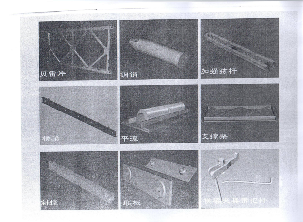 軍用梁，Ｄ型梁，貝雷梁